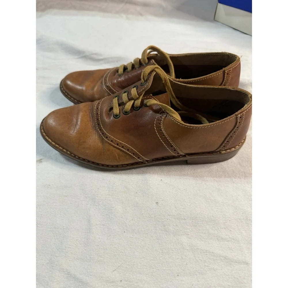 Bed Stu Regal Brown Leather Oxford Shoes Men's Size 8‎ Lace Up Handmade Brazil